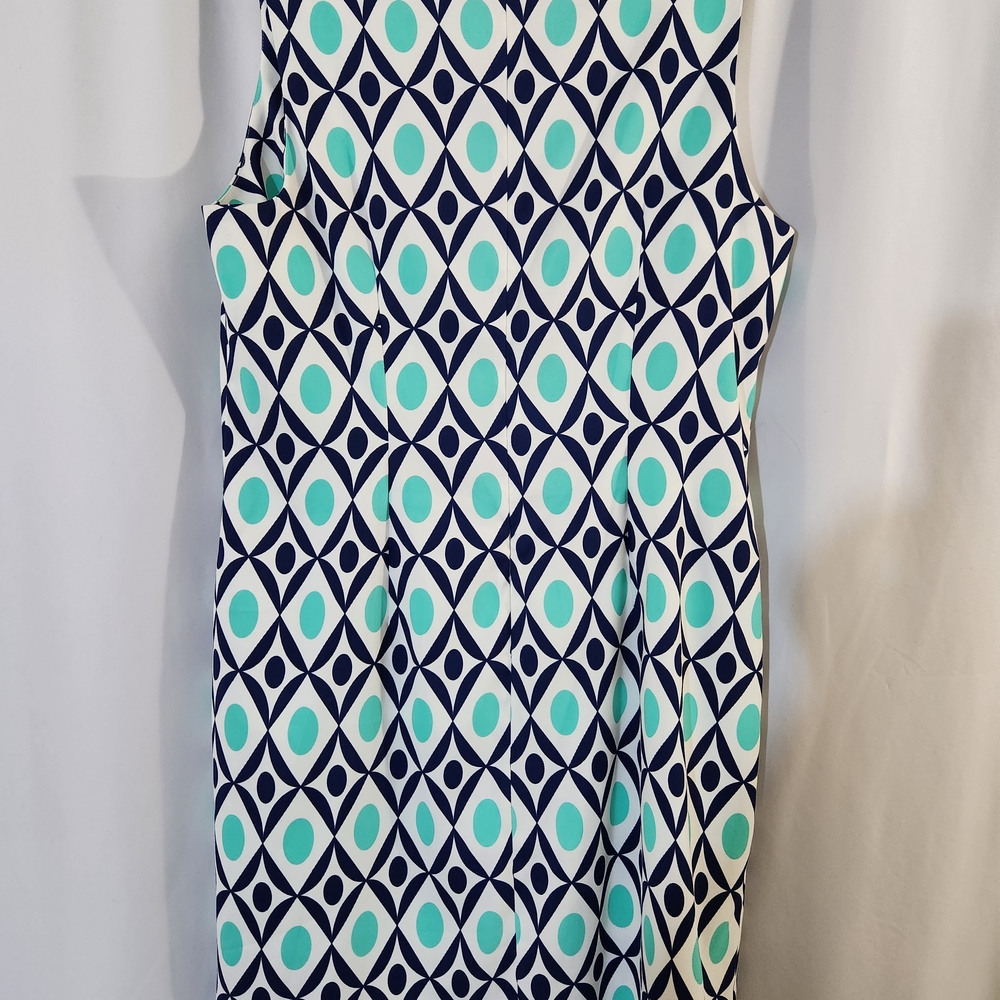 Alyx Blue and Green Patterned Dress - Picture 5 of 5